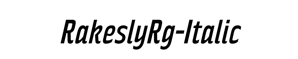 RakeslyRg-Italic