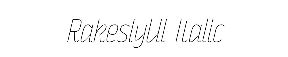 RakeslyUl-Italic