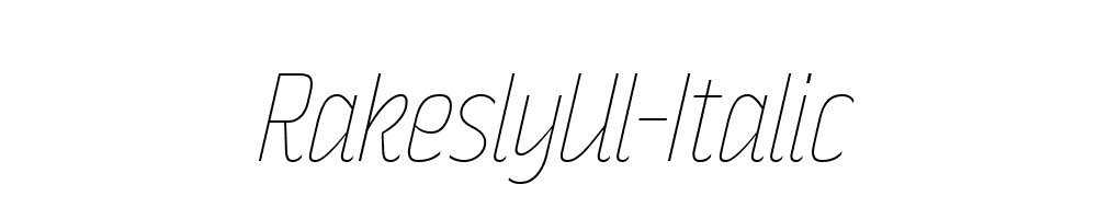 RakeslyUl-Italic