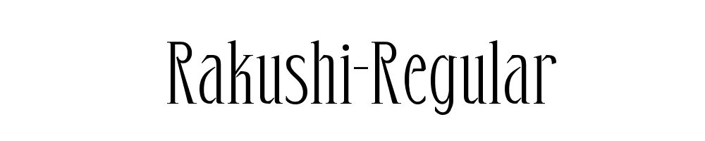 Rakushi-Regular