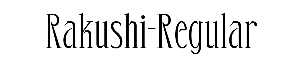 Rakushi Regular