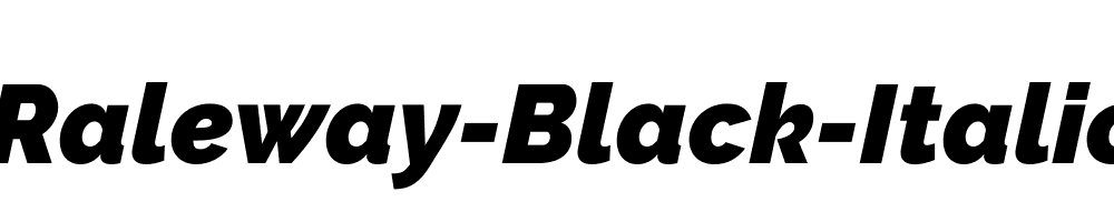 Raleway-Black-Italic