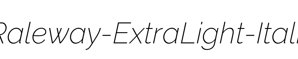 Raleway-ExtraLight-Italic