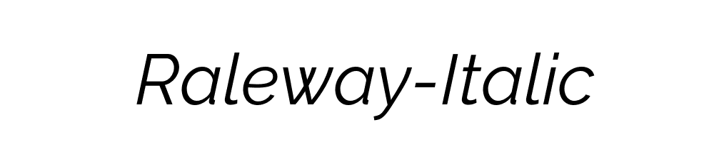 Raleway-Italic