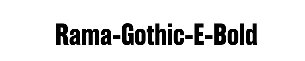 Rama-Gothic-E-Bold