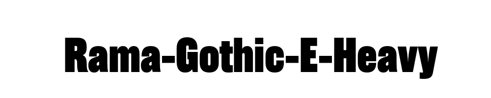 Rama-Gothic-E-Heavy