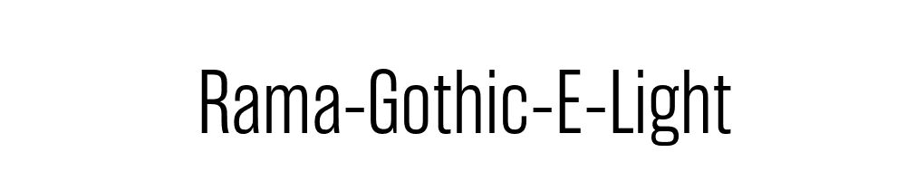 Rama-Gothic-E-Light