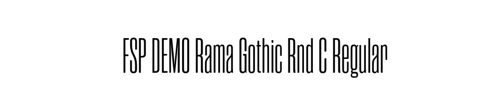 FSP DEMO Rama Gothic Rnd C Regular