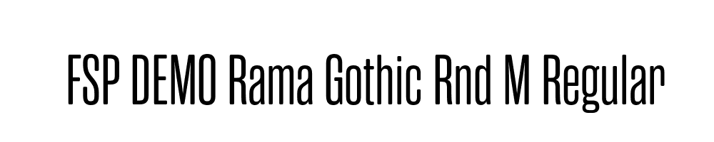 FSP DEMO Rama Gothic Rnd M Regular