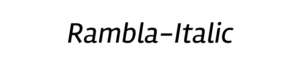 Rambla-Italic