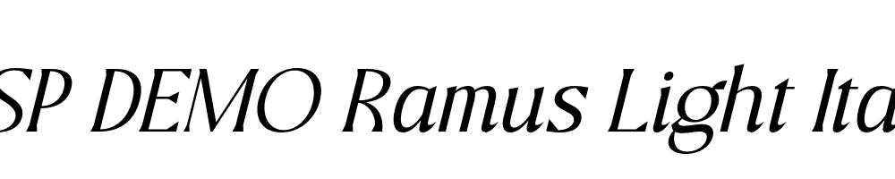 FSP DEMO Ramus Light Italic