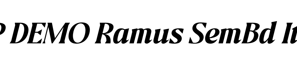 FSP DEMO Ramus SemBd Italic