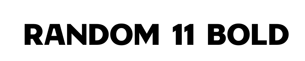 Random-11-Bold