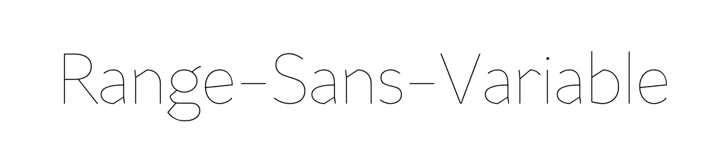 Range-Sans-Variable