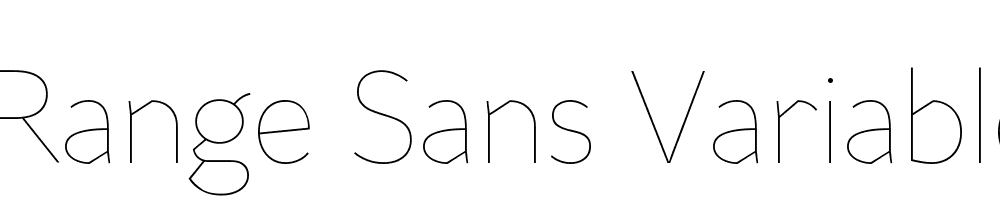 Range Sans Variable