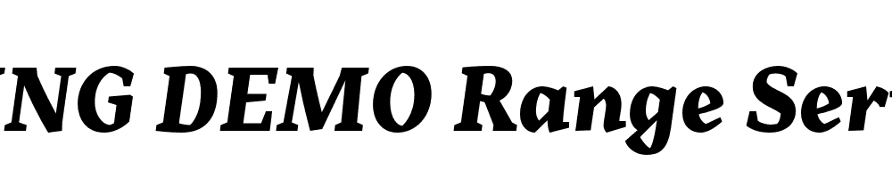  DEMO Range Serif Blk Italic