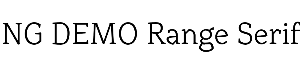  DEMO Range Serif Lt Regular