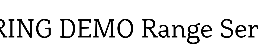  DEMO Range Serif Regular