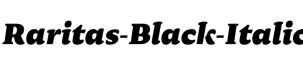 Raritas-Black-Italic