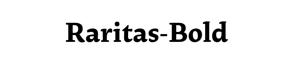 Raritas-Bold