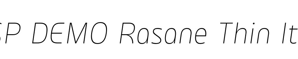 FSP DEMO Rasane Thin Italic