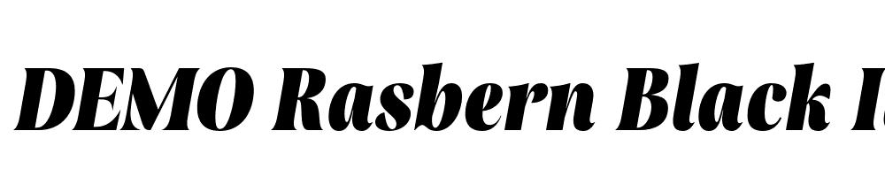 FSP DEMO Rasbern Black Italic