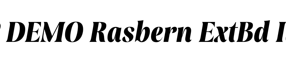 FSP DEMO Rasbern ExtBd Italic