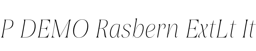 FSP DEMO Rasbern ExtLt Italic