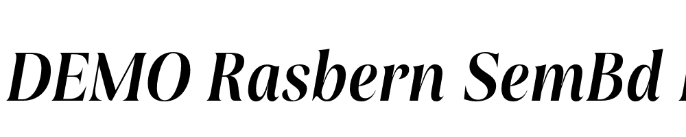 FSP DEMO Rasbern SemBd Italic