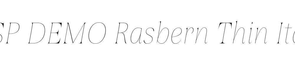 FSP DEMO Rasbern Thin Italic