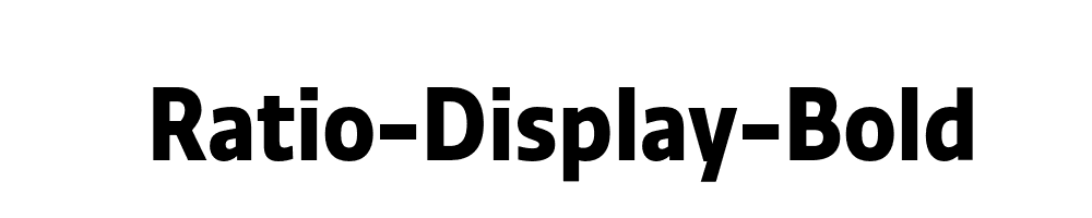 Ratio-Display-Bold