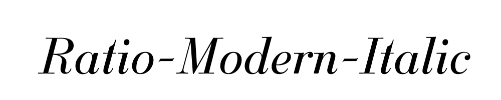 Ratio-Modern-Italic