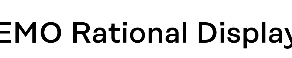  DEMO Rational Display Medium Regular