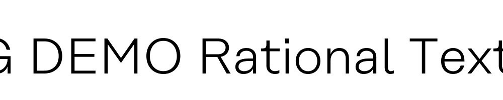  DEMO Rational Text Light Regular