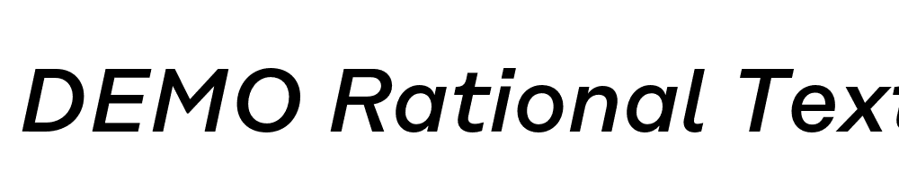  DEMO Rational Text Medium Italic