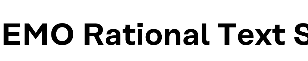  DEMO Rational Text SemiBold Regular