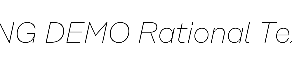  DEMO Rational Text Thin Italic