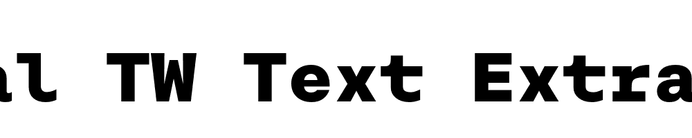  DEMO Rational TW Text ExtraBold Regular