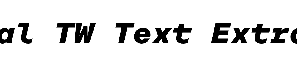  DEMO Rational TW Text ExtraBold Italic