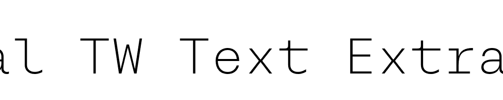  DEMO Rational TW Text ExtraLight Regular