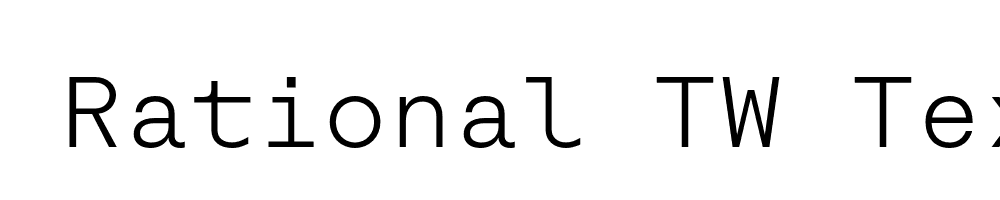  DEMO Rational TW Text Light Regular