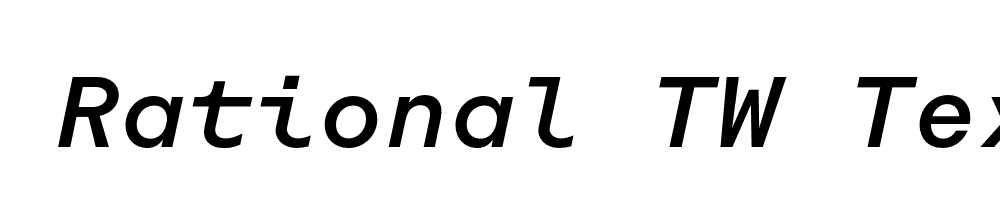  DEMO Rational TW Text Medium Italic