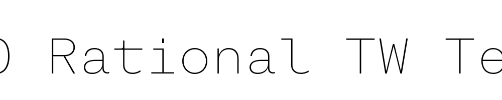  DEMO Rational TW Text Thin Regular