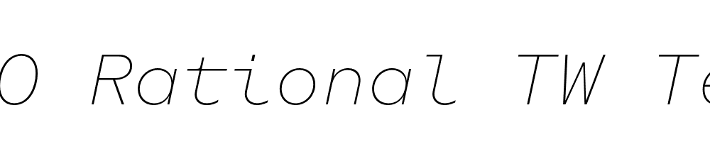  DEMO Rational TW Text Thin Italic