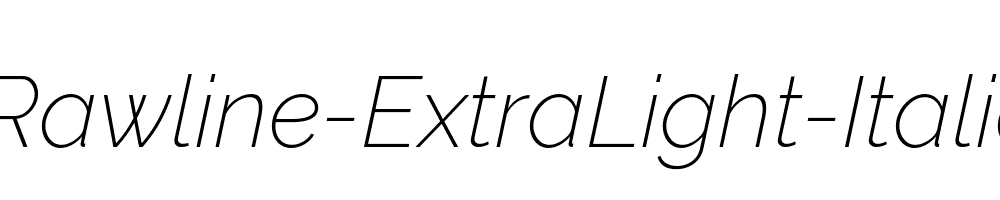 Rawline-ExtraLight-Italic