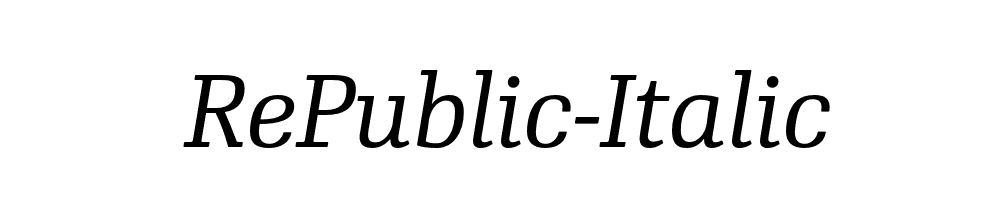 RePublic-Italic