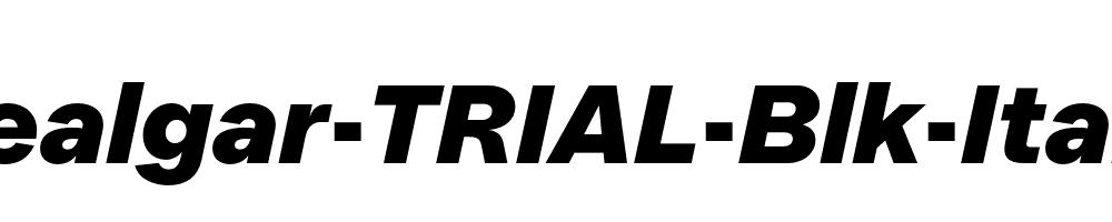 Realgar-TRIAL-Blk-Italic