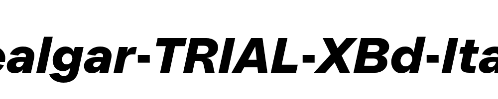 Realgar-TRIAL-XBd-Italic