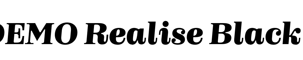 FSP DEMO Realise Black Italic