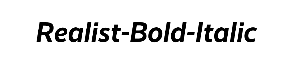 Realist-Bold-Italic